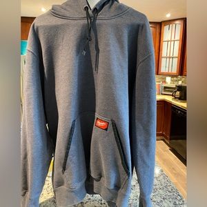 MILWAUKEE Grey Heavy-Duty Pullover Hoodie - Like New